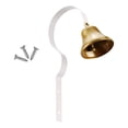 thumbnail image 2 of Metal for Dog with Screws Door/Wall Mounted Loud Puppy Bell Dogs Training Housebreaking Go Outside Anti Lost Housetraining White, 2 of 10