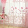 thumbnail image 4 of Rideau en Tulle, Motif Floral en Polyester, Rideau de Fenêtre Robuste et Résistant, 4 of 8