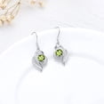 thumbnail image 3 of CACA LADY 925 Sterling Silver August Birthstone Dangle Earrings for Women Birthday Jewelry for Women, 3 of 5
