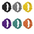 thumbnail image 3 of tredstone Bracelet à Bulles Fidget Réglable Push Pop Bracelet de Poignet en Silicone Anti-Stress, Orange, 3 of 8