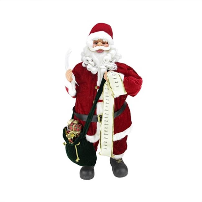 NorthLight 36 in. Traditional Musical Animated Standing Santa Claus ...