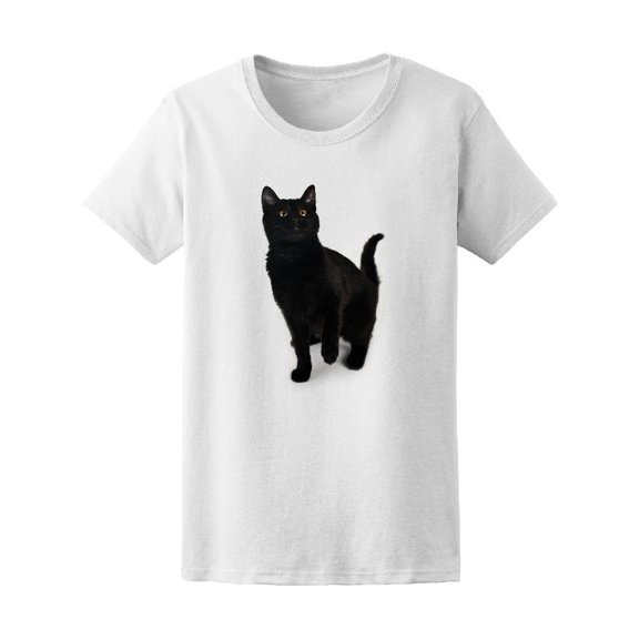 Black Cat Playing Tee Women's -Image by Shutterstock