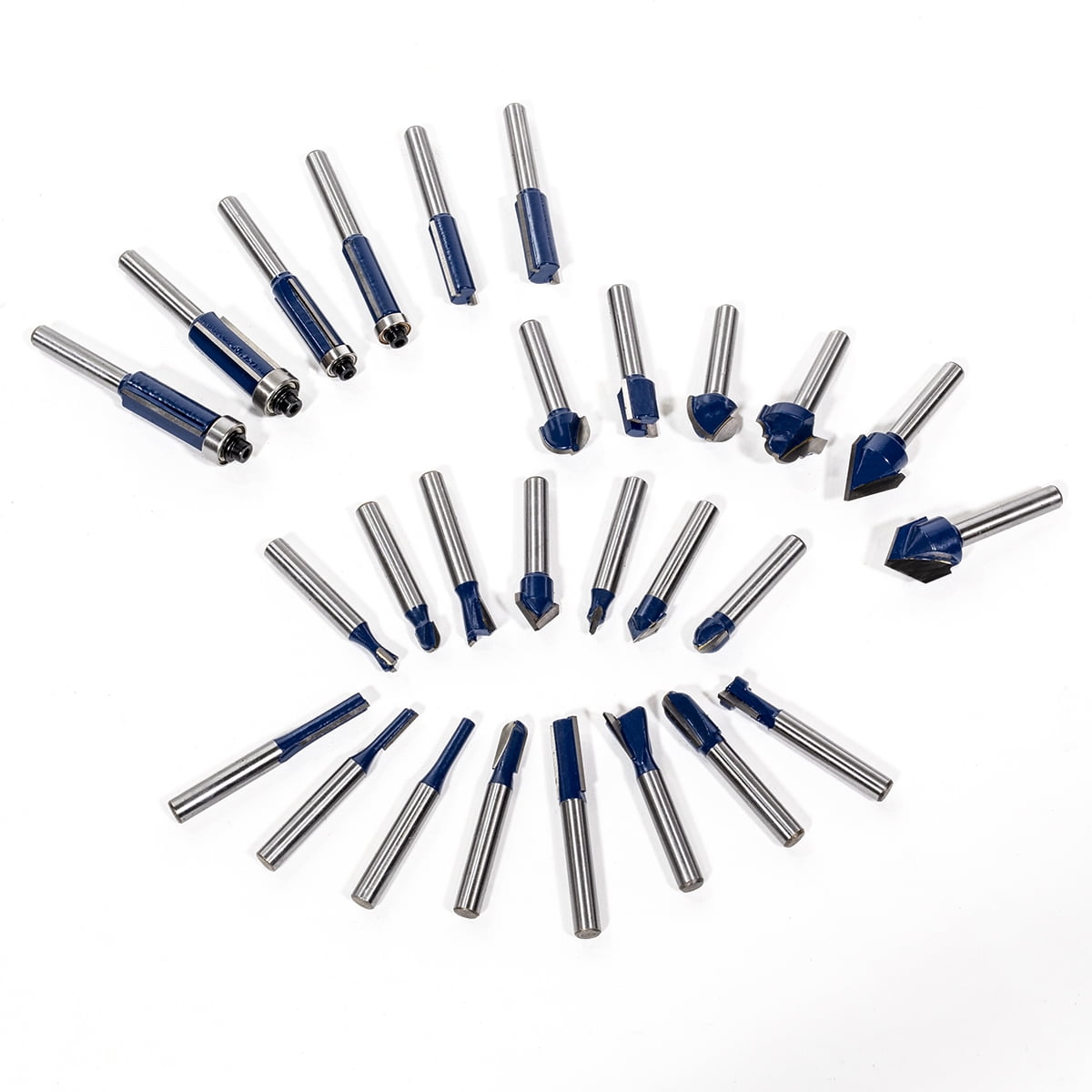 Stark USA 80PC Router Bit Set, 1/4" Shank With Aluminum Storage Case, Tungsten Carbide Router Bits For Professional Woodworking