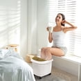 thumbnail image 2 of Costway Foot Spa Bath Massager w/ 2-Angle Shower & Motorized Rollers Coffee, 2 of 10