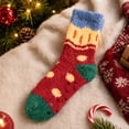 thumbnail image 4 of IYYVV Fuzzy Socks for Women Fall Cozy Fluffy Slipper Socks Non Slip Socks Warm Thick Socks for Winter Cold ,Sleep B One Size, 4 of 5
