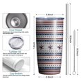 thumbnail image 2 of Gobelet Isolé 20oz, Gobelet de Voyage avec Couvercle, Porte-Gobelet Tasse de Voyage Amicale, Contenant Isotherme en Acier Inoxydable, Gobelet 20 Oz, Tasse à Café Réutilisable Isolée avec Couvercle (Jour de l'Indépendance), 2 of 6