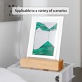 thumbnail image 5 of Moving Sand Art Table Lamp Green Square Design USB Powered Night Light - 360 Rotation Home Bedroom Decor Office Desk Gift Idea(Green-5.9x1.77x7.87in), 5 of 7