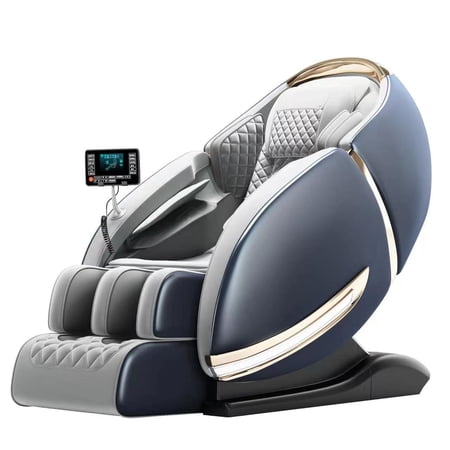 Modern Luxury Oversized Electric Massage Chair with Calf Heat AI Voice Control Zero Gravity 3D Kneading and Foot Roller for Ultimate Relaxation Experience at Home