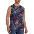 thumbnail image 2 of Fotbe Cool Red Off-Road Vehicle Men's Camiseta sin Mangas Estampada para Hombres, Playera Casual para Gimnasio, Entrenamiento, Playa-Large, 2 of 7