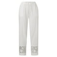 thumbnail image 4 of Women Fashion Elastic Waist Pant With Pocket Loose Harem Pants Printed Crop Pants, 4 of 6