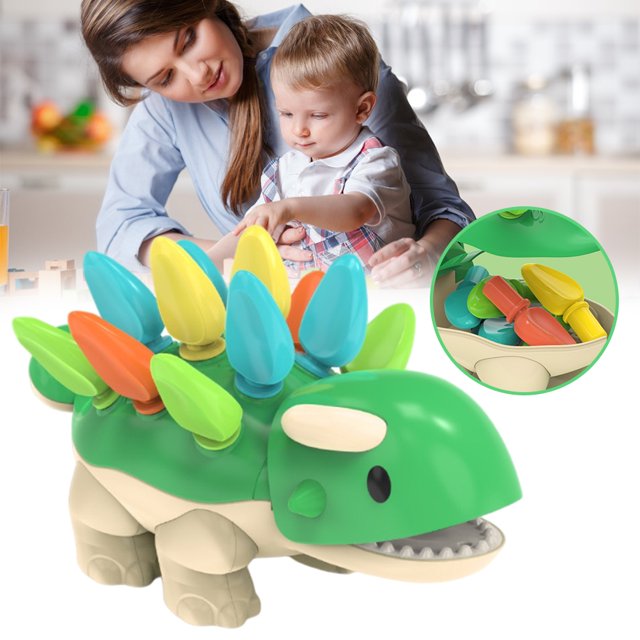 Juguete educativo, juguetes de entrenamiento de concentración para niños, juguetes de entrenamiento de concentración para niños, juguete de rompecabezas con picadura de dinosaurio, máxima confiabilidad