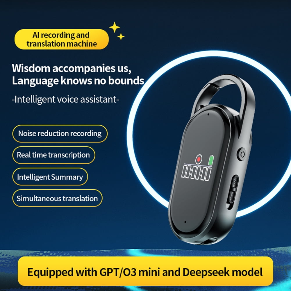 HUISZJ Small Recorder, Noise Reduce Small Digital Audio Recorder with Noise Reduction, Professional Digital Voice Recorder Recording Device for Lectures Meeting Class Interview