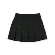 French Toast Big Girls’ Pleated Scooter with Side Buckle Accent (Sizes 2T - 20) Color: black Size: 18