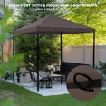 thumbnail image 5 of Yescom 117"x117" Gazebo Top Replacement for Smaller 10x10Ft 1-Tier Outdoor Patio Canopy Cover Party Yard Garden Coffee, 5 of 9