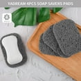 thumbnail image 5 of FacoFaco 4-pack BPA-Free Soap Savers Pads, Non-Slip Soap Holder Pad for Kitchen Bathroom (Gray), 5 of 14