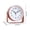 Pink, variant on Small Desk Alarm Clock, Silent Non-Ticking Analog Table Clock, Adjustable Stand for Bedroom Office, Easy to Read Arabic Numerals