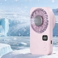 thumbnail image 2 of ICQOVD Personal Cooling Fan Usb Digital Display Cooling Fan 100 Speed Misting Spray, 2 of 8