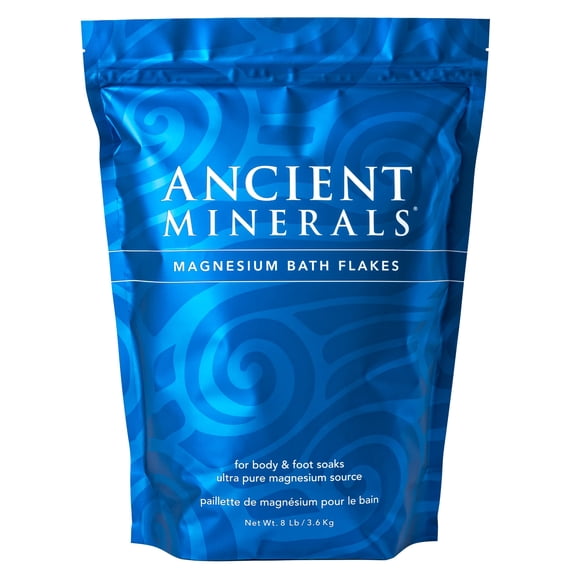 Copos de baño de magnesio Ancient Minerals, 3,6 kg, de alta absorción