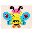 thumbnail image 2 of Gwong Juguete Caballo de madera Conejo Conejo Dog Letra Jigsaw Puzzle Block Niños Niños Juguete Gwong 30005269, 2 of 7