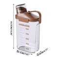 thumbnail image 2 of Openpig Cereal Containers Storage, 2500ML Airtight Large Dry Food Storage Containers with Pouring Spout Measuring Cup for Snacks Grain Rice, Dispenser Plastic Bin, 1PC, 2 of 3