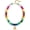 A, variant on Chunky Colorful Beaded Initial Necklace - 14K Gold Plated Colorful Letter A-Z Necklaces for Women, Chunky Trendy Bubble Charm Necklace, Womens Summer Jewelry Personalized Birthday Gifts