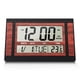 thumbnail image 1 of Reloj de Pared Digital LCD Gran NúMero Tiempo Temperatura Calendario Alarma Mesa Escritorio Reloj DiseñO Moderno Oficina Hogar Negro, 1 of 5