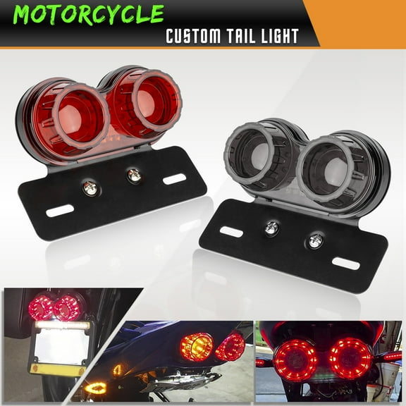 Motorcycle brake lamp,Tail Lamp Turn Brake License Plate Led Tail Turn Dual Brake Dual Brake License Lamp Turn Dual Huiop Led Rear Led Rear Universal Cometx Hxber