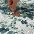 thumbnail image 4 of Ambesonne Blue Jigsaw Puzzle, Cold Colored Weeping Flowers, Heirloom-Quality Fun Activity for Family Durable Cardboard, 1000 pcs, Laurel Green Sea Blue, 4 of 5