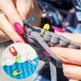 thumbnail image 4 of 500 PCS Crochet Stitch Markers, Colorful Locking Stitch Markers Plastic Crochet Stitch Counters Crochet Clips for Weaving, Sewing and Knitting DIY Craft, 4 of 5