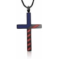 thumbnail image 6 of American Flag Cross Cremation Necklace for Ashes Stainless Steel Cross Pendant Urn Necklace Memorial Keepsake Jewelry for Men Women, 6 of 7