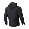 thumbnail image 6 of CFLVAEK Cotton Linen Hoodies for Men Loose Fitted Long Sleeve Hoodie Sweatshirts Big and Tall Drawstring Pullover Tops with Pocket Black M, 6 of 9