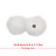thumbnail image 4 of Advancent Bolas de piel de zorro pompones DIY sombreros de invierno bufanda Skullies de punto DIY manualidades hechas a mano fiesta Navidad ropa de felpa Artesanía blanco Advancent HA059883-02, 4 of 6