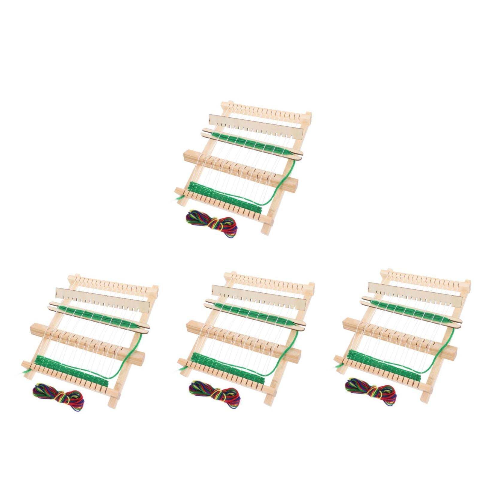 IDEANATEGRATE Weaving Machine Fabric Rectangular Craft Tool For Home Crafting 4Set 8.3x6.5x0.6In