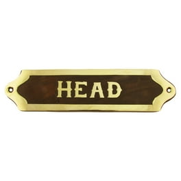 Ship's Maritime Plaque HEAD Door Sign Ships Nautical Wall Home Decor Ship's Maritime Plaque HEAD Door Sign Ships Nautical Wall Home Decor