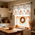 thumbnail image 5 of PYURTEP Fall Curtains, Pumpkin Maple Leaf Printed Short Curtain, Light‑Filtering Decorative Curtains for Kitchen Halloween Thanksgiving Decor, 5 of 7