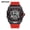 Black shell red belt, variant on Fashion Tonneau-shaped Watch – Quartz Movement, Waterproof Case, Date Display, Sport Style