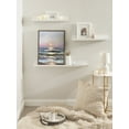 thumbnail image 6 of Kate and Laurel Sylvie Atlantic Sunset Framed Canvas Wall Art by Mary Sparrow, 18x24 Gold, Beach Landscape Coastal Sunset Art for Wall, 6 of 7