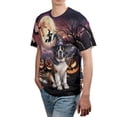 thumbnail image 4 of Spooky Halloween Night Witch Saint Bernard Glowing Pumpkins All Over Print 3D Shirt Unisex Merch St Dog Lover - 12015, 4 of 6