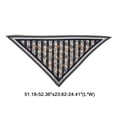 thumbnail image 4 of Unique Bargains 1 Pc Silk Scarf Pattern Print Neck Scarf Blue White Brown, 4 of 5