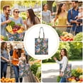 thumbnail image 5 of Floral and Skull Foldable Shopping Bag - Durable & Spacious Eco-Friendly Grocery Tote, 5 of 5