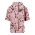 thumbnail image 6 of Men's Camo Print Short Sleeve Hoodie - Curved Hem Casual T-Shirt with Drawstring Hood, 6 of 8