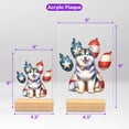 thumbnail image 5 of Patriotic Alaskan Malamute 4th of July Independence Paws Acrylic Plaque Sign Ashwood Base Alaska Mal Dog Lovers Gifts Home Desk Decor - 02010, 5 of 5