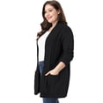 thumbnail image 4 of GRACE & GRANDEUR Cardigan Chandail à Manches Longues pour Femmes Grande Taille, 4 of 6