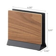thumbnail image 7 of Yamazaki Home Slim Laptop Stand, Walnut, Steel + Wood, No Assembly, 7 of 7