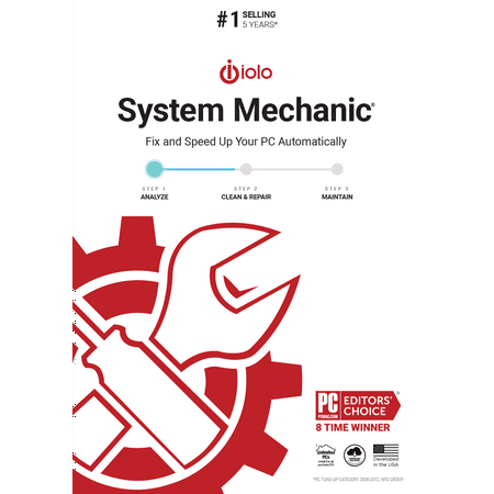 System Mechanic, Clean, Repair, and Optimize Up Your Windows PC, 10 Devices, 1 Year (Digital Download)
