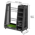 thumbnail image 3 of Craftian Golf Bag Organizer Stand Holder with Wheels Golf Bags Golf Clubs Golf Balls and Golf Equipment Accessories Garage Club and Shed, 3 of 7