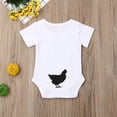thumbnail image 3 of ITFABS Baby One Piece Garment Round Neck Letter Stamp Breathable Jumpsuit, 3 of 7