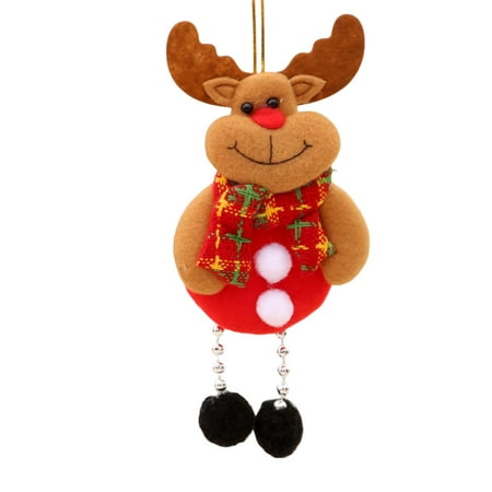 

Chicmine Hanging Ornament Super Soft Adorable Appearance Lanyard Design Lint Free Fade-Resistant Decorative Cloth Small Pendant Plush Doll Christmas Tree Decor for Home