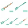 thumbnail image 4 of 1 Piece High Temperature Resistant Silicone Kitchen Utensils, Cooking Tools (Green Scraper), 4 of 9