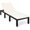 White, variant on Biotree Patio Rattan Lounge Chair Chaise Couch Cushioned Height Adjustable Stackable Patio Chair for Garden Backyard, White